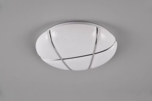 Πλαφονιέρα Λευκή με Έναστρο Κάλυμμα Φ28 TIBOR LED 10W 1200lm Step Dimmable 4000K Reality – R62903001