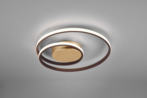 Φωτιστικό Οροφής Reality LED 22W  Σκουριά Μεταλλικό Step Dimmable 2200lm 3000K  R62911124