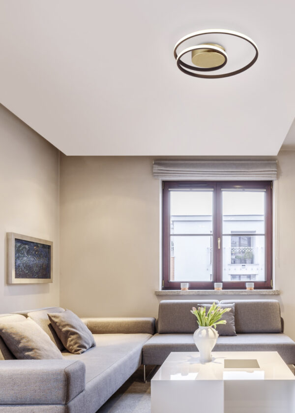 Φωτιστικό Οροφής Reality LED 22W  Σκουριά Μεταλλικό Step Dimmable 2200lm 3000K  R62911124