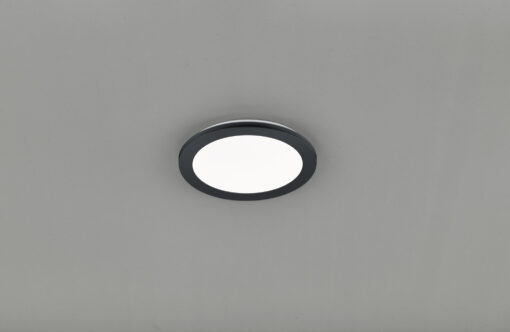 Φωτιστικό Οροφής Reality LED 15W  Μαύρο Ματ Πλαστικό Step Dimmable 1350lm 3000K IP44 R62921532