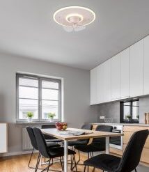 Φωτιστικό Οροφής Trio Lighting LED 30W με Ανεμιστήρα Step Dimmable Λευκού Χρώματος – R64133131