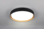 Φωτιστικό Οροφής Reality LED 24W 2500lm CCT Dimmable Με Χειριστήριο Χρυσό Μαύρο – R64391080