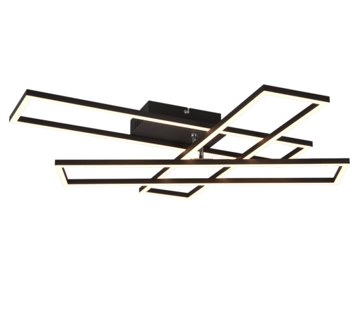 Φωτιστικό Οροφής Trio Lightinig Led 36W 2700K Step Dimmable Μαύρου Χρώματος – R64423132