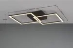 Φωτιστικό Οροφής Reality LED 20W 3000K Μαύρου Χρώματος – R64492132