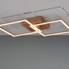 Φωτιστικό Οροφής Reality LED 20W 2250lm 3000K Καφέ Χρώματος – R64492165