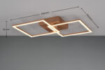 Φωτιστικό Οροφής Reality LED 20W 2250lm 3000K Καφέ Χρώματος – R64492165