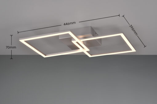 Φωτιστικό Οροφής Reality LED 20W 3000K Χρώματος Τιτανίου – R64492187