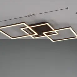 Φωτιστικό Οροφής Reality LED 31W 3000K Μαύρου Χρώματος – R64493132