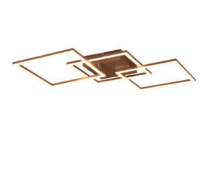 Φωτιστικό Οροφής Trio Lighting LED 31W 3000K Καφέ Χρώματος – R64493165