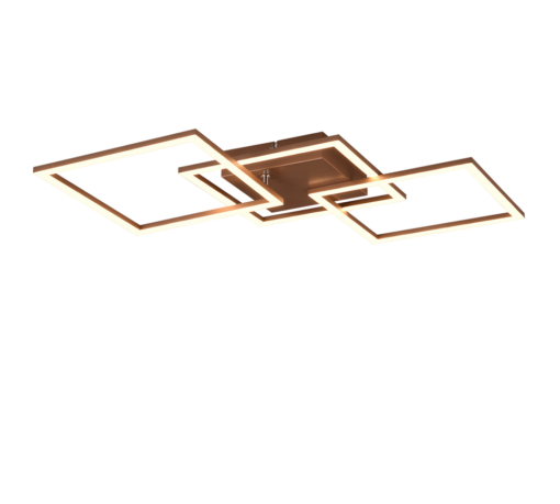 Φωτιστικό Οροφής Trio Lighting LED 31W 3000K Καφέ Χρώματος – R64493165