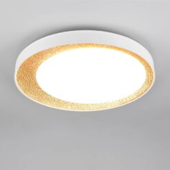 Πλαφονιέρα Λευκό & Χρυσό Φ45 ALETA LED 24W 2500lm Dimmable CCT με Τηλεχειριστήριο Reality – R64611179