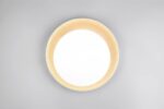 Πλαφονιέρα Λευκό & Χρυσό Φ45 ALETA LED 24W 2500lm Dimmable CCT με Τηλεχειριστήριο Reality – R64611179