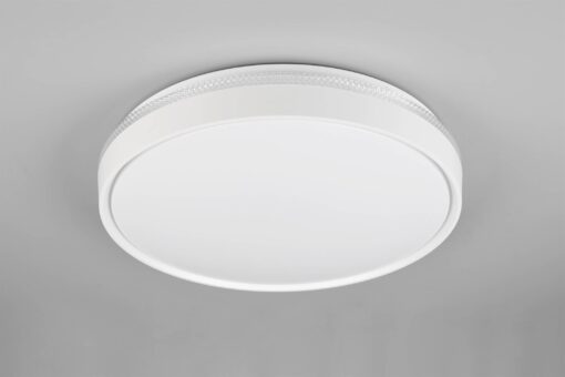 Πλαφονιέρα Λευκό Ματ Φ47 SPACY LED 33W 3800lm Dimmable CCT με Τηλεχειριστήριο Reality – R64851131
