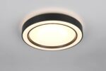 Πλαφονιέρα Μαύρη Ματ Φ40 ARCO LED 22W 2500lm RGBW Dimmable με Τηλεχειριστήριο Reality – R65091432
