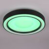Πλαφονιέρα Μαύρη Ματ Φ40 ARCO LED 22W 2500lm RGBW Dimmable με Τηλεχειριστήριο Reality – R65091432