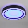 Πλαφονιέρα Μαύρη Ματ Φ40 ARCO LED 22W 2500lm RGBW Dimmable με Τηλεχειριστήριο Reality – R65091432