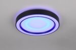 Πλαφονιέρα Μαύρη Ματ Φ40 ARCO LED 22W 2500lm RGBW Dimmable με Τηλεχειριστήριο Reality – R65091432