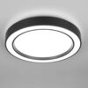 Πλαφονιέρα Μαύρη Ματ Φ40 ARCO LED 22W 2500lm RGBW Dimmable με Τηλεχειριστήριο Reality – R65091432