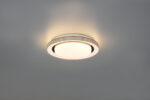 Φωτιστικό Οροφής Reality ATRIA  LED, 10,5W · 1080lm, 3000 – 6000K Μαύρο Ματ Πλαστικό, Τηλεχειριζόμενο dimmable, Λειτουργία μνήμης, Φωτάκι νυκτός  – R67042832