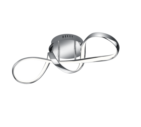 Φωτιστικό Οροφής Reality PERUGIA  LED, 28W · 3400lm, 4000K Χρώμιο Μεταλλικό, Step dimmable – R67091106