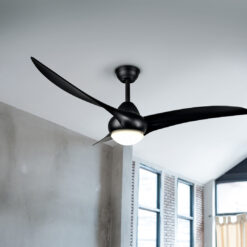 Ανεμιστήρας Οροφής Reality LED 60W Μαύρο Ματ με Φως 2300lm 2700-6000Κ R67142132