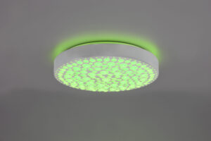 Φωτιστικό Οροφής Reality CHIZU , 22W · 2500lm, 2700 – 6000K Λευκό Ματ Πλαστικό , Tηλεχειριζόμενο dimmable, RGB, φωτάκι νυκτός – R67161131