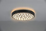 Φωτιστικό Οροφής Reality CHIZU , 22W · 1x 2500lm, 2700 – 6000K Μαύρο Ματ Πλαστικό,RGB,με ενσωματωμένο ροοστάτη, τηλεχειριστήριο, φωτάκι νυκτός – R67161132