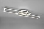 Φωτιστικό Οροφής Reality TWISTER , 30W · 4500lm, 2700 – 6000K Νίκελ Ματ Μεταλλικό, Περιστρεφόμενο, Tηλεχειριζόμενο, Step dimmable- R67183107