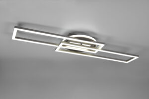 Φωτιστικό Οροφής Reality TWISTER , 30W · 4500lm, 2700 – 6000K Νίκελ Ματ Μεταλλικό, Περιστρεφόμενο, Tηλεχειριζόμενο, Step dimmable- R67183107