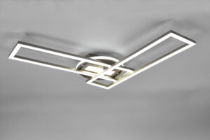 Φωτιστικό Οροφής Reality TWISTER , 30W · 4500lm, 2700 – 6000K Νίκελ Ματ Μεταλλικό, Περιστρεφόμενο, Tηλεχειριζόμενο, Step dimmable- R67183107