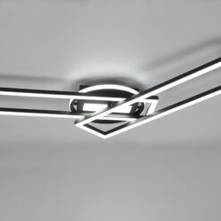 Φωτιστικό Οροφής Reality TWISTER , 30W · 1x 4500lm, 2700 – 6000K Μαύρο Ματ Μεταλλικό, Τηλεχειριζόμενο, Περιστρεφόμενο, Step dimmable – R67183132