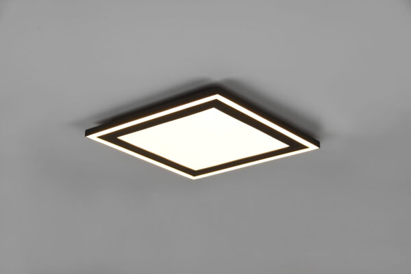 Φωτιστικό Οροφής Reality CARUS , 16W · 2300lm, 3000K Μαύρο Ματ Πλαστικό, ξεχωριστή χρήση – R67213332