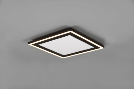 Φωτιστικό Οροφής Reality CARUS , 16W · 2300lm, 3000K Μαύρο Ματ Πλαστικό, ξεχωριστή χρήση – R67213332