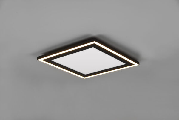 Φωτιστικό Οροφής Reality CARUS , 16W · 2300lm, 3000K Μαύρο Ματ Πλαστικό, ξεχωριστή χρήση – R67213332