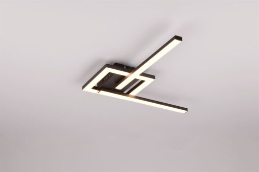 Φωτιστικό Οροφής VIALE  Trio Lighting LED 17W 3000K Περιστρεφόμενο Μαύρο Ματ – R67303132