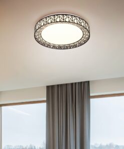 Φωτιστικό Οροφής CLUSTER Reality LED 40W 4300lm CCT Dimmable Με Χειριστήριο Μαύρο – R67321102