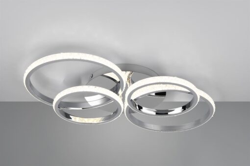 Φωτιστικό Οροφής CIRES Reality LED 27W 3400lm 4000K Περιστρεφόμενο Step Dimmable Χρώμιο – R67364106