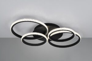 Φωτιστικό Οροφής CIRES Reality LED 27W 3400lm 4000K Περιστρεφόμενο Step Dimmable Μαύρο Ματ – R67364132