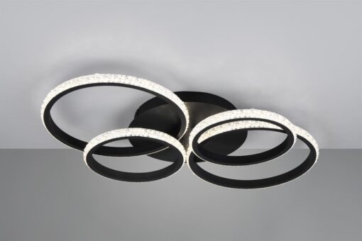 Φωτιστικό Οροφής CIRES Reality LED 27W 3400lm 4000K Περιστρεφόμενο Step Dimmable Μαύρο Ματ – R67364132