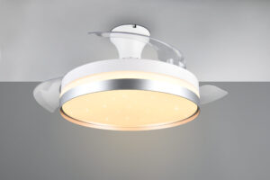 LED Φωτιστικό-Ανεμιστήρας Οροφής Τιτάν Φ100 LINDBERG 35W CCT 4050lm Dimmable με Τηλεχειριστήριο Reality – R67382187