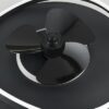 LED Φωτιστικό-Ανεμιστήρας Οροφής Μαύρο Ματ Φ50 Sortland 30W CCT 3500lm Dimmable με Τηλεχειριστήριο Reality – R67393132