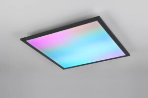 Φωτιστικό Οροφής Μαύρο Ματ 45×45 BETA Reality LED 18W 2000lm RGBW+CCT Dimmable με Χειριστήριο – R67664532