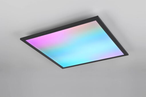 Φωτιστικό Οροφής Μαύρο Ματ 45×45 BETA Reality LED 18W 2000lm RGBW+CCT Dimmable με Χειριστήριο – R67664532