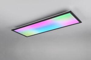 Φωτιστικό Οροφής Μαύρο Ματ 80×30 BETA Reality LED 31W 3350lm RGBW+CCT Dimmable με Χειριστήριο – R67668032