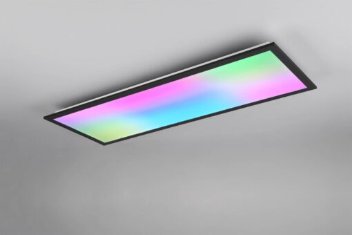 Φωτιστικό Οροφής Μαύρο Ματ 80×30 BETA Reality LED 31W 3350lm RGBW+CCT Dimmable με Χειριστήριο – R67668032