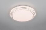 Πλαφονιέρα Λευκή με 3D Έναστρο Κάλυμμα Φ37 DIZZY LED 22W 2600lm Dimmable CCT με Τηλεχειριστήριο Reality – R67741100