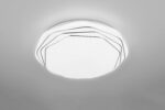 Πλαφονιέρα Λευκή με 3D Έναστρο Κάλυμμα Φ37 DIZZY LED 22W 2600lm Dimmable CCT με Τηλεχειριστήριο Reality – R67741100