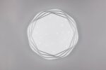 Πλαφονιέρα Λευκή με 3D Έναστρο Κάλυμμα Φ37 DIZZY LED 22W 2600lm Dimmable CCT με Τηλεχειριστήριο Reality – R67741100