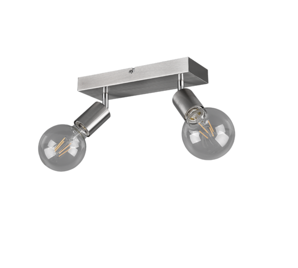 Σποτ Reality   2xE27 Νίκελ Ματ Μεταλλικό    R80182007