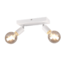 Σποτ Reality   2xE27 Λευκό Ματ Μεταλλικό    R80182031